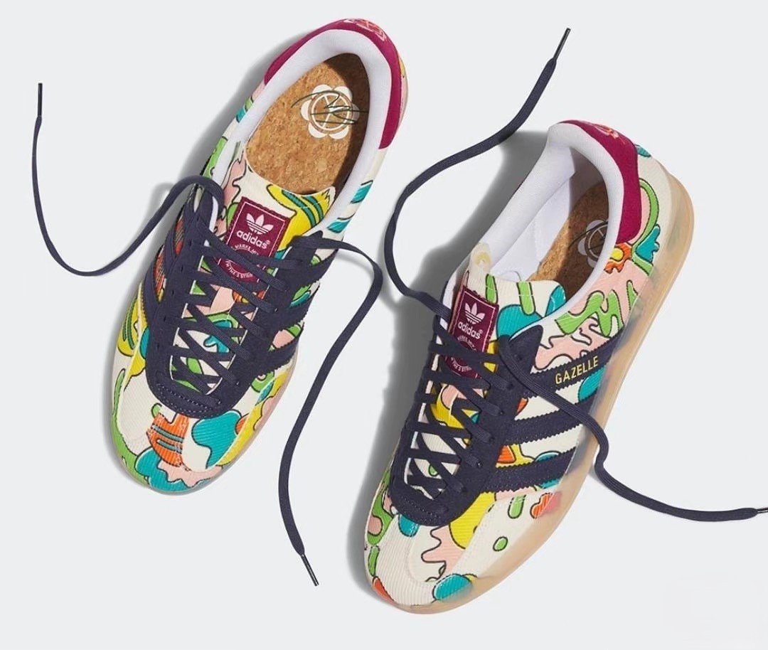 IG2849 Sean Wotherspoon × adida s Gazelle Indoor Corduroy Ecru Tint Shadow Navy