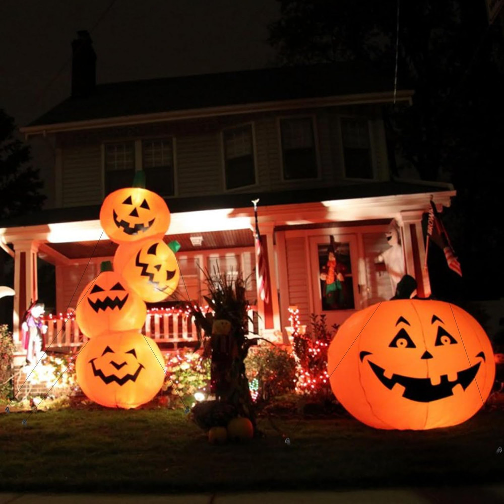 Holiday Inflatable Replacement Accessories, Including Plastic Piles and Tether H