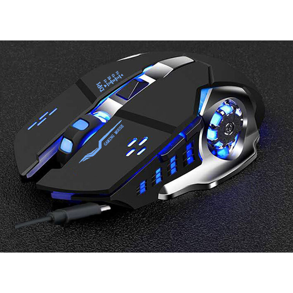 LED Rechargeable Wireless Backlit USB Optical Ergonomic Gaming Mouse Mice