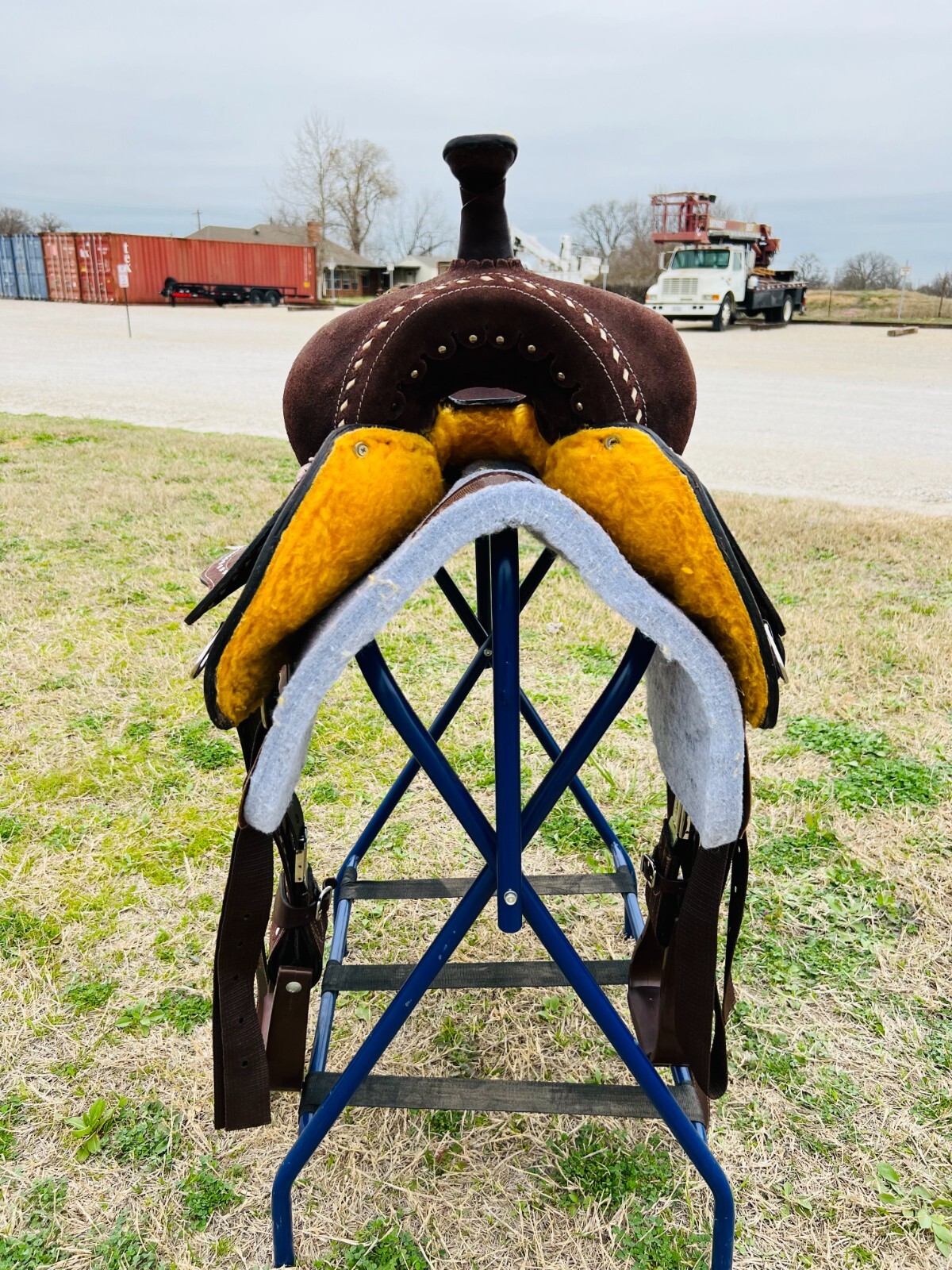 Adults-Kids & 8" Western Saddle Horse Barrel Saddle Deep Seat With Free Shipping