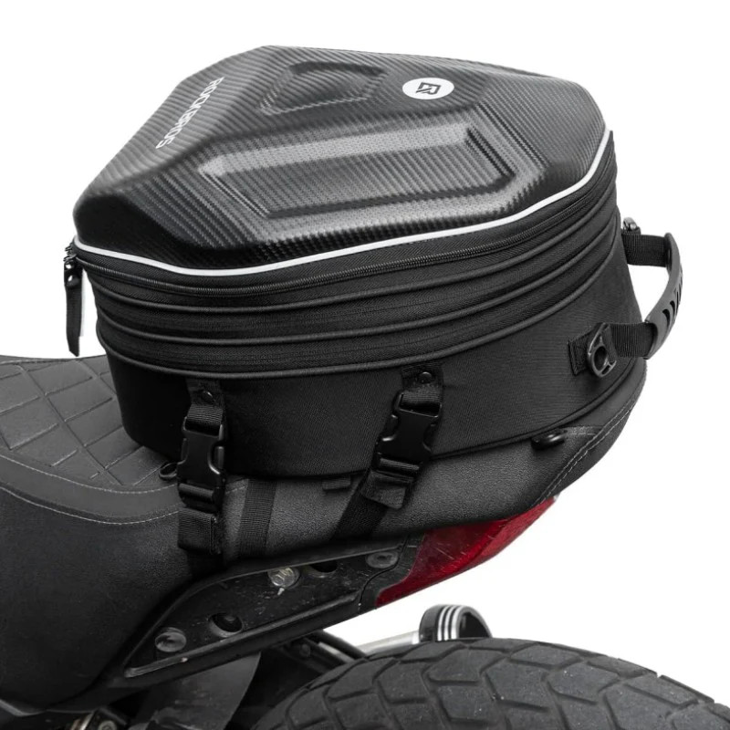 ROCKBROS Rear Bag Waterproof Hard Shell Motorcycle Expandable Durable Waterproof