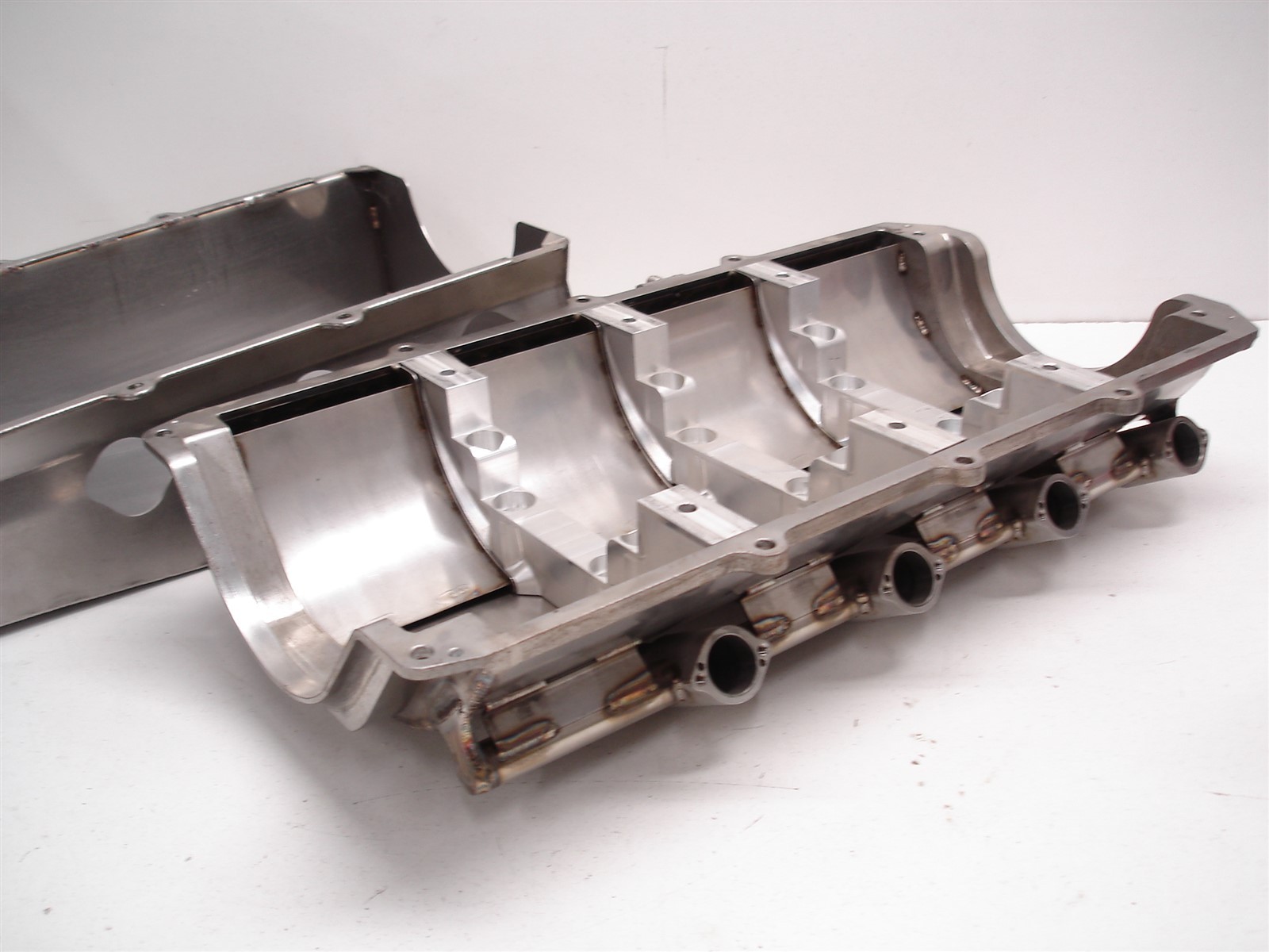 NASCAR ECR ENGINES SEGMENTED BILLET DIVIDER GM R07 R07.2 DRY SUMP OIL PAN /SHELL