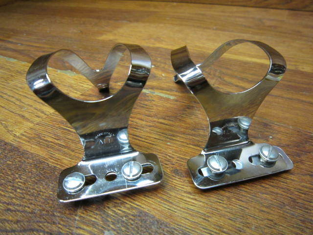 NOS ALE CT TOE CLIPS - CHROME