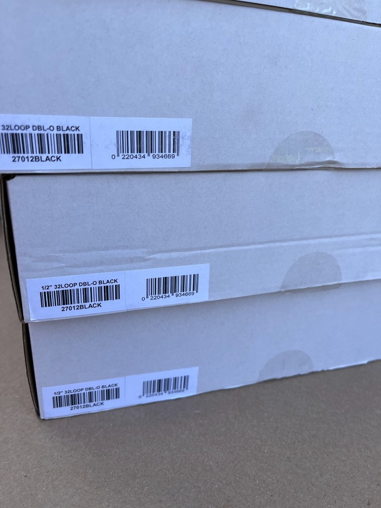 Wire O' Bindings, 32 loop Black 27012, full Box 100 pcs size 1/2" - 3:1"