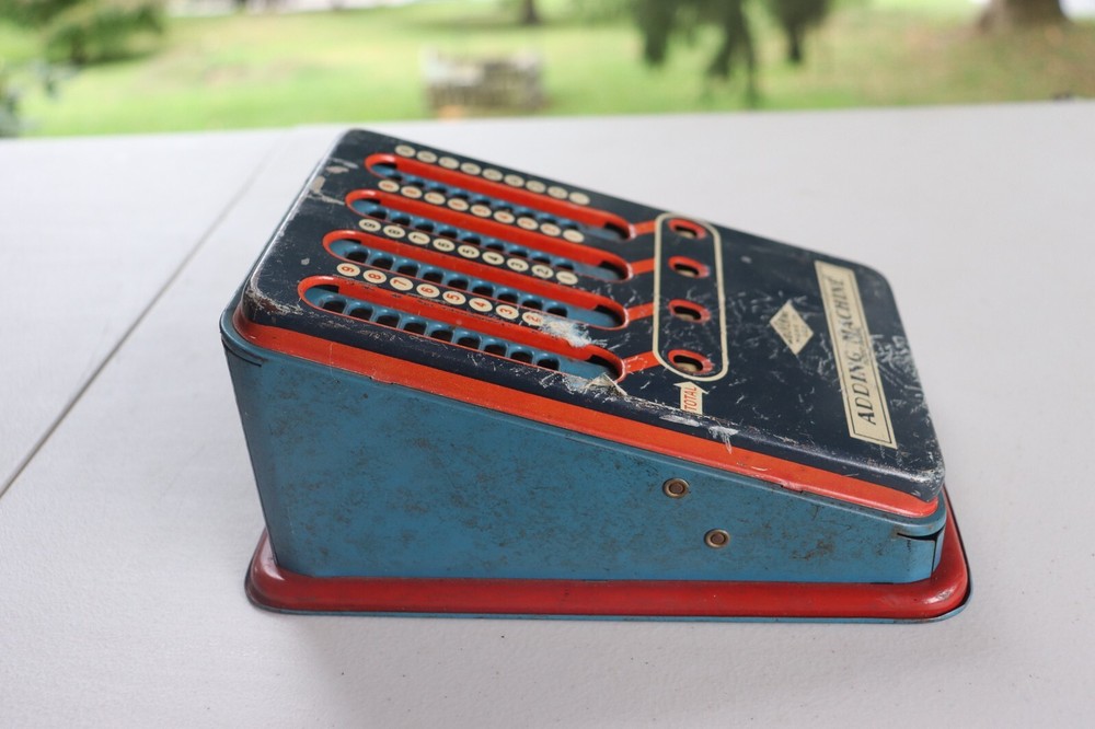 Vintage Metal Tin Toy Wolverine Adding Machine