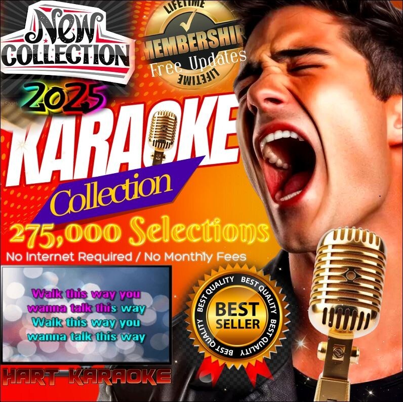 Karaoke Songs Collection Player 2TB 275K Selections - Lifetime Updates