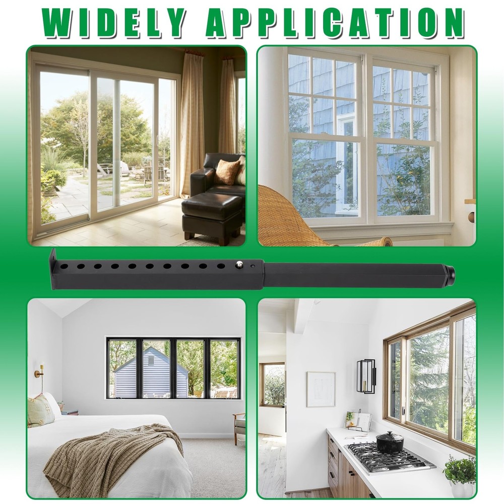 Forestchill Adjustable Window Security Bar, Extends from 17" to 32" Window Lo...