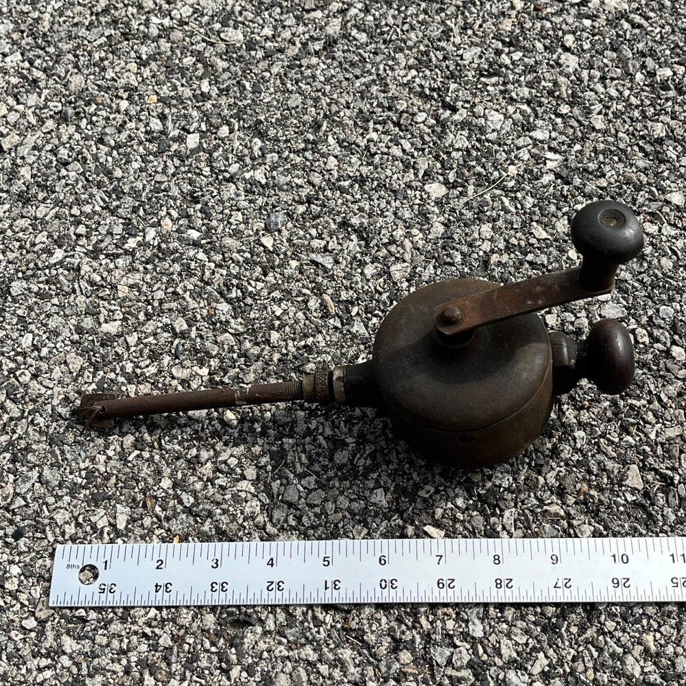 Antique Hand Crank Engine Valve Lapping Drill Back and Forth Motion