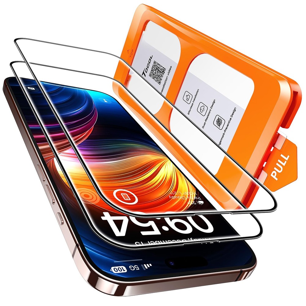 TOCOL for iPhone 16 Pro Max Screen Protector, 9H 16 Max, Clear