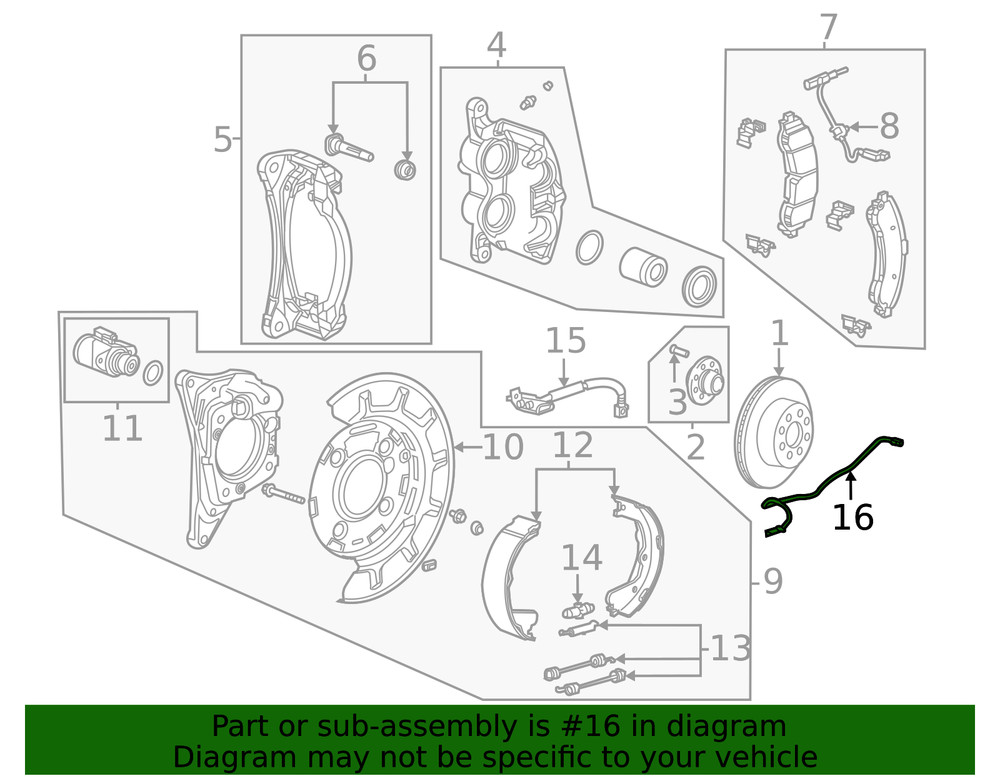 Genuine GM Rear Speed Sensor 85016383