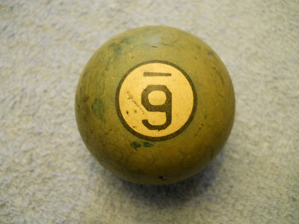 Vintage Clay Billiard Ball- #6