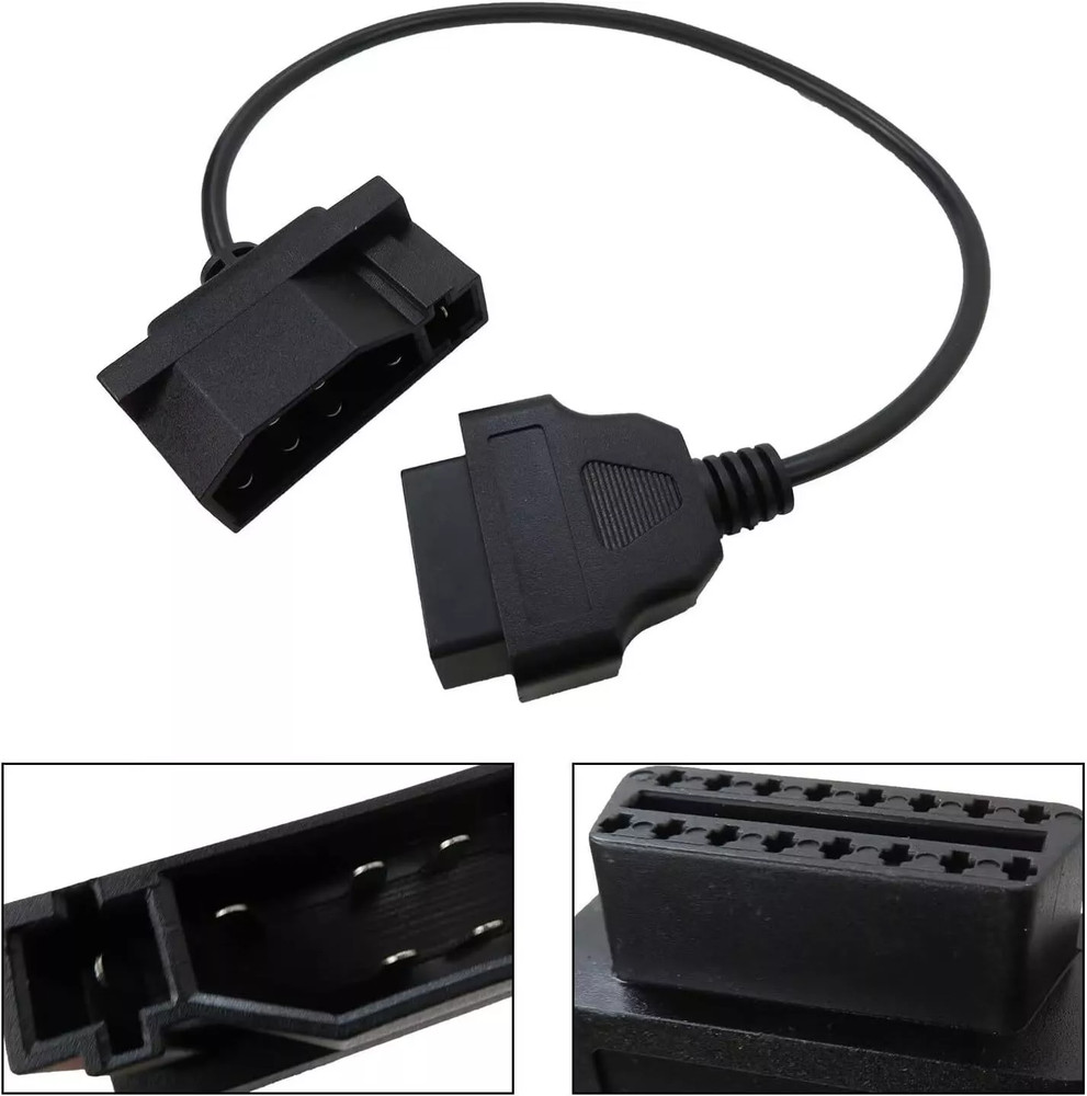 For Ford Engine Repair Tool 7 Pin OBD1 to OBD2 Cable Adapter Code Reader Scanner