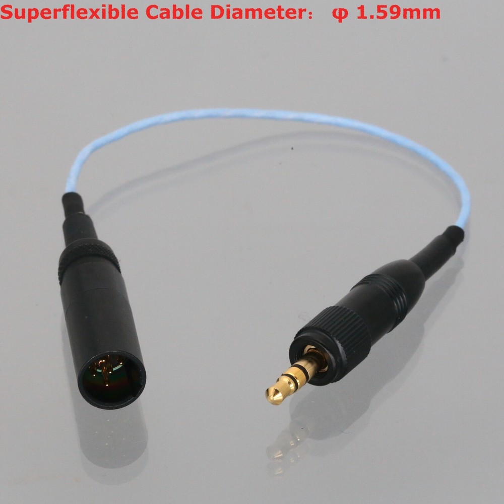 Bodypack Microphone Mini-XLR TA5M 5Pin Male to Push-Pull 3.5mm Stereo Plug Cable