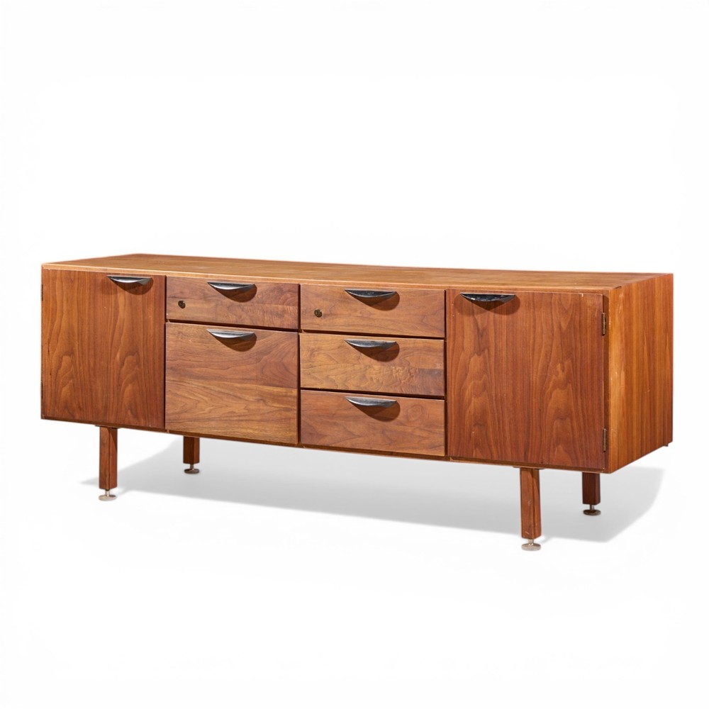 Jens Risom Mid Century Walnut Credenza