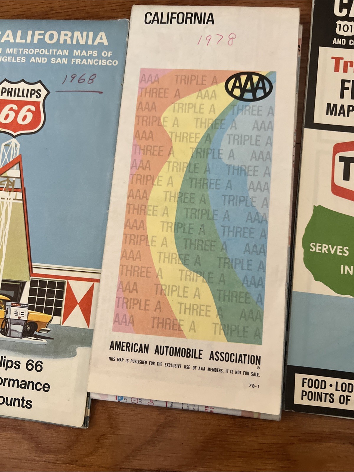 VINTAGE LOT 5 Western States CaliforniaGas Highway Road Maps