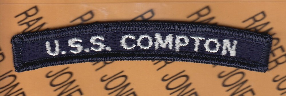 USN Navy United States Ship U.S.S. COMPTON Tab 4.25" tab arc patch