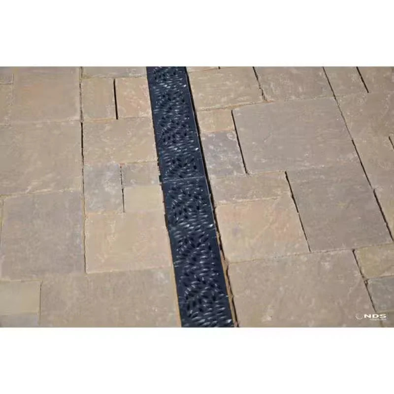 Spee-D Channel Drain Grate 2 ft Decorative Botanical Design Black 252