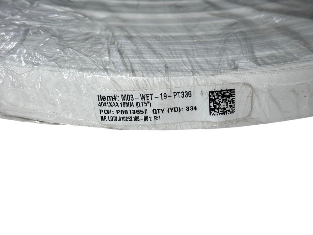 Eagle Wright Coated Polyester Thermal Transfer Printable White 0.75” x 334 Yards