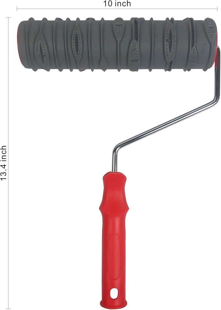 10'' Patterned Paint Roller for Wall Decoration Classic Brick Embossing Texture