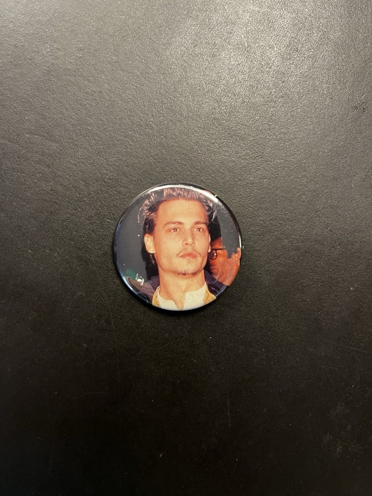Johnny Depp Pinback Button. Original Handmade 1.5” Button.