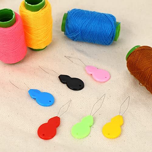 35 Pcs Needle Threader Wire Loop Tool for Hand Sewing Crafting Knitting