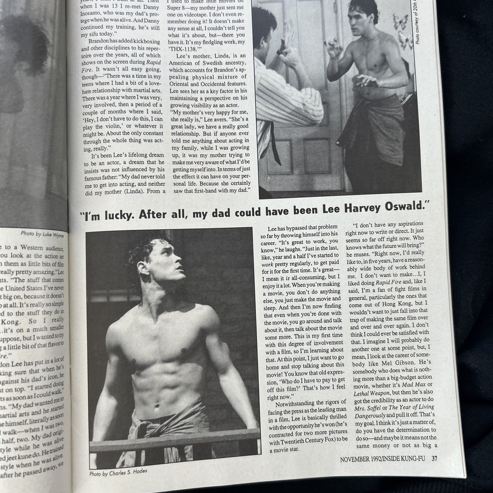 Inside Kung-Fu Magazine November, 1992