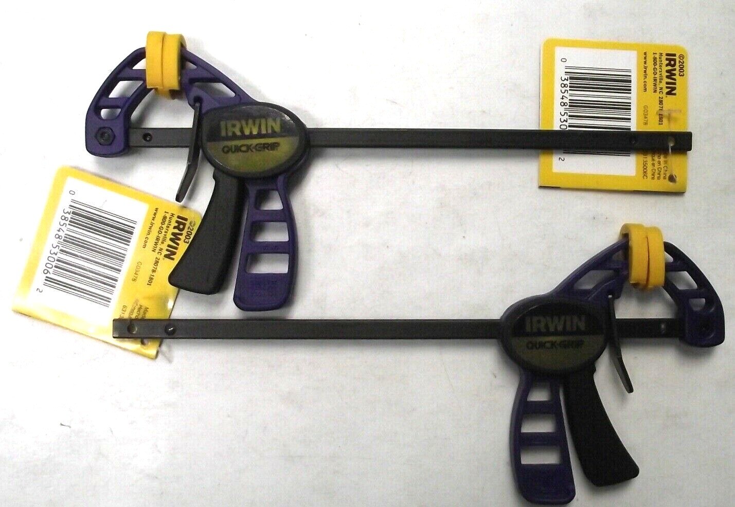 Irwin Tool 53006 Micro Quick-Grip Bar Clamp (4-1/4") And Spreader (8") 2pcs.