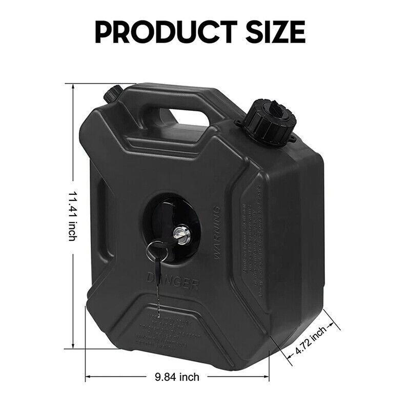 5L Gas Fuel Tank Gas Can Oil Storage Can For ATV UTV Gokart Motorcycle Car SUV