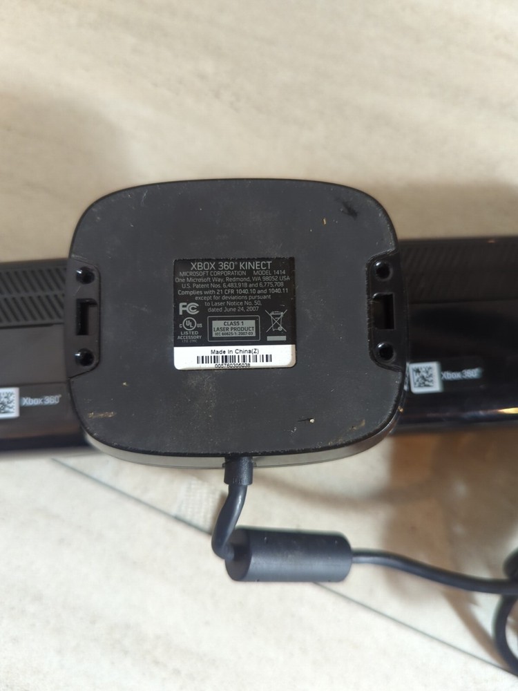 Genuine Microsoft XBOX 360 Kinect Sensor Bar 1414 Black