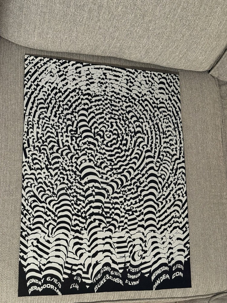 Animal Collective autostereogram Concert Poster 9:30 Club Dc 2013 Rare Pandabear