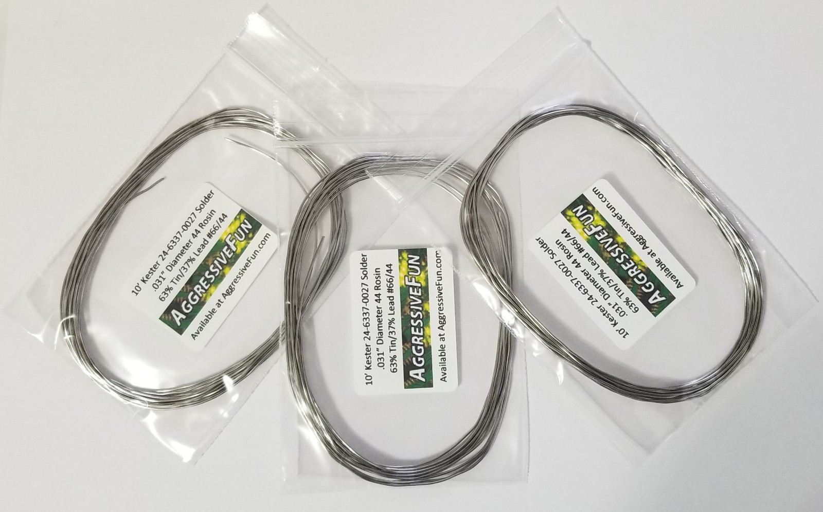 Kester 44 Rosin Core Solder .031" .8mm 63/37 Eutectic 24-6337-0027 30ft 1.1oz