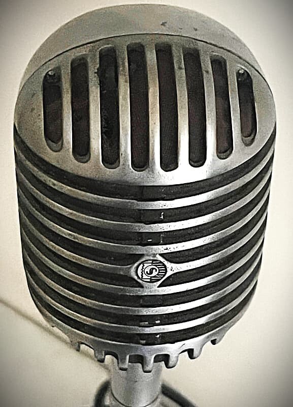 Rare 1940's Bogen "Fatboy" Model U10X Dynamic Microphone, 100% original, working