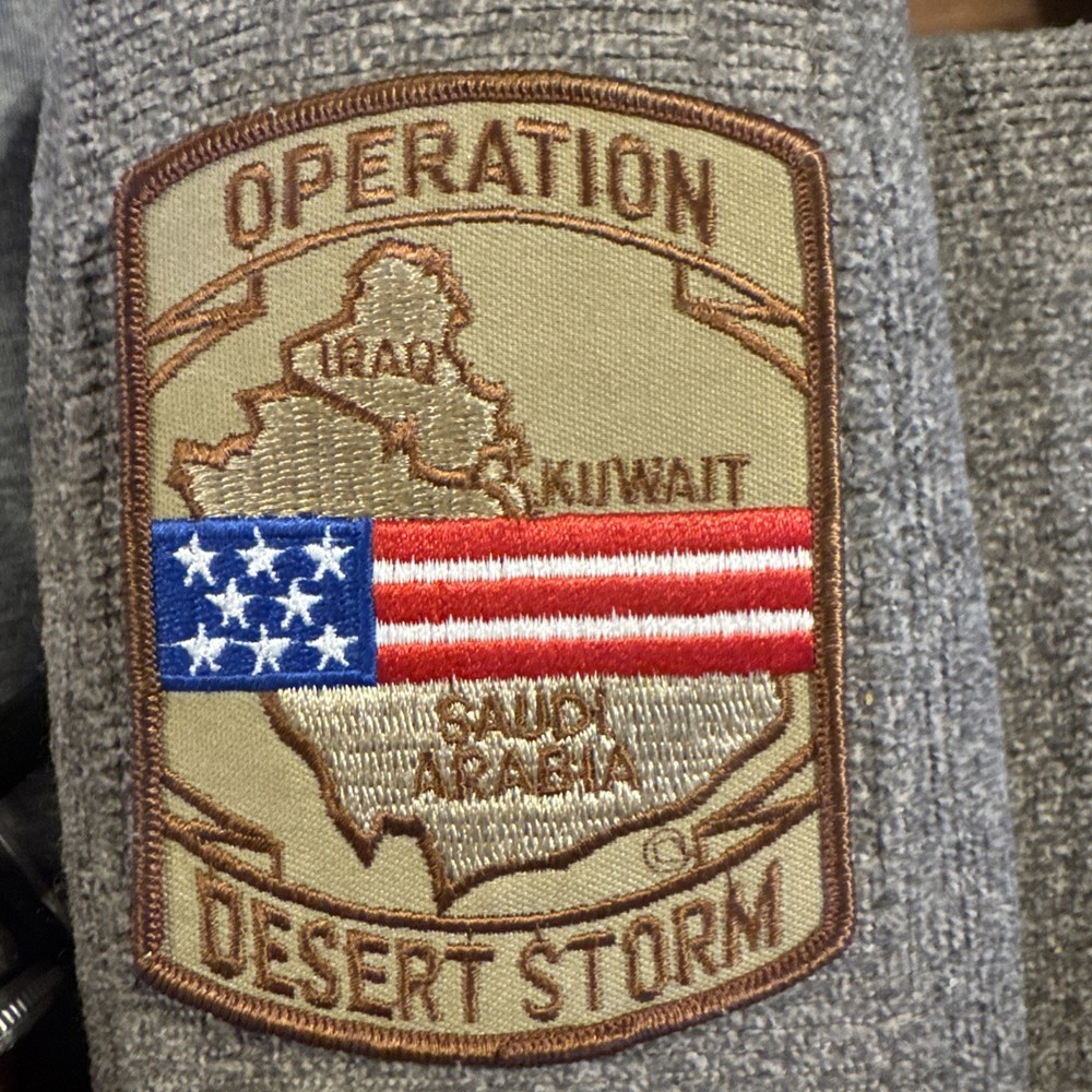 OPERATION DESERT STORM MAP U.S. FLAG (DESERT) EmbroideredPatch 3"x4"