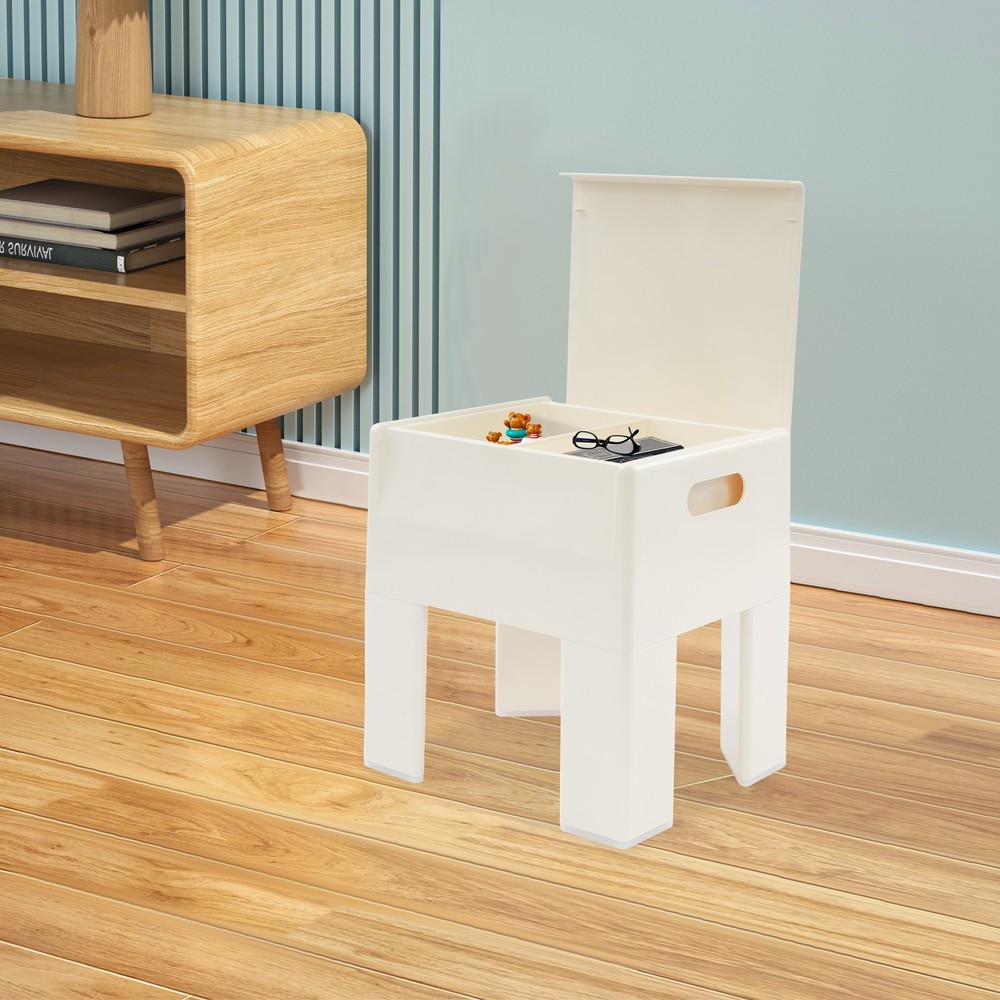 Multifunctional End Table Small Side Table for Bedroom Dorm and Small Spaces