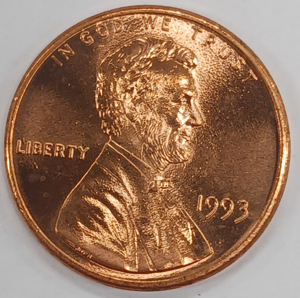 1993 Lincoln Cent BU Red Uncirculated