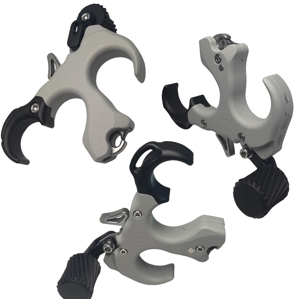 Thumb Release for Compound Bow,Copper Material Archery Release Aids,3 or 4 Fi...