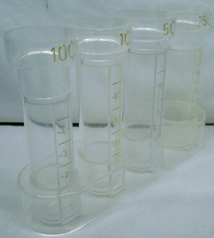 Vintage Plastic Coin Counter Set