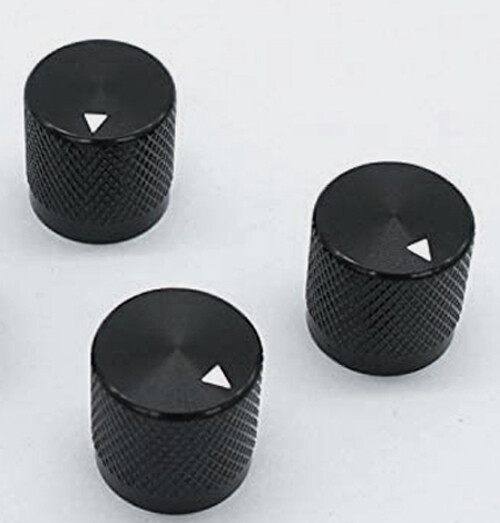 3 Pack Black Aluminum Knobs w/ Hex Fits dbx 120X-DS and CX-3