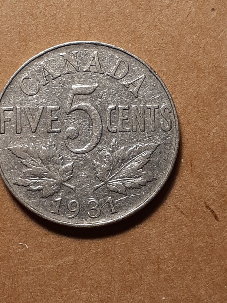 1931 FIVE CENTS CANADA