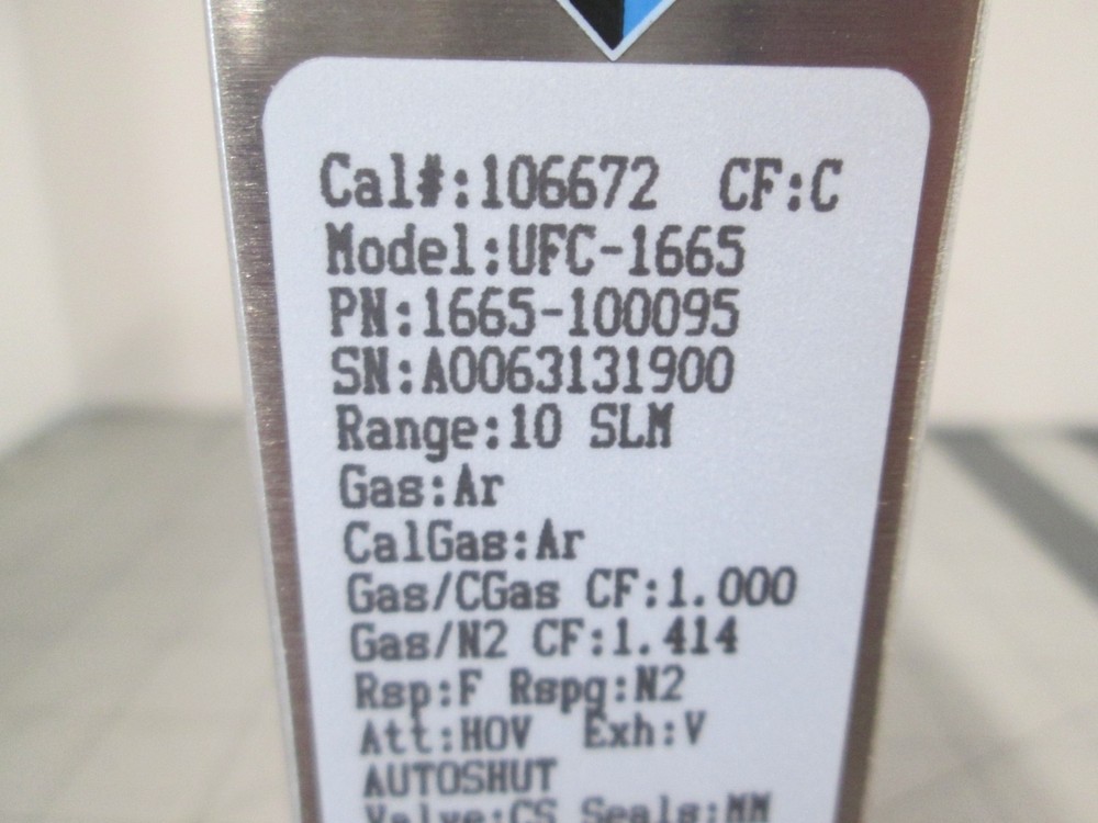 Unit, UFC-1665, Ar, 10 SLM, Mass Flow Controller, New