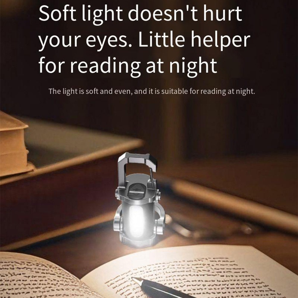 Lightweight Waterproof Mini Flashlight Keychain with Six Lighting Modes
