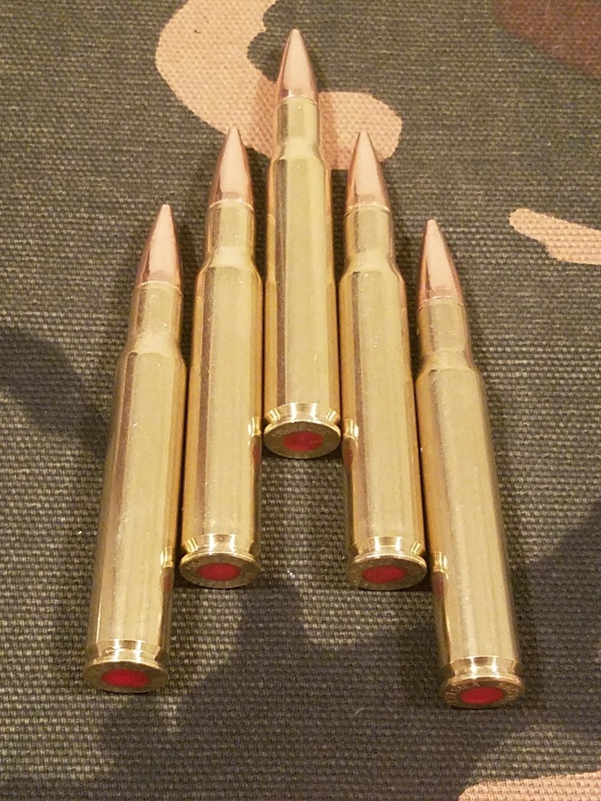 30-06 SPRINGFIELD SNAP CAPS SET OF 5 "SAFETY RED"