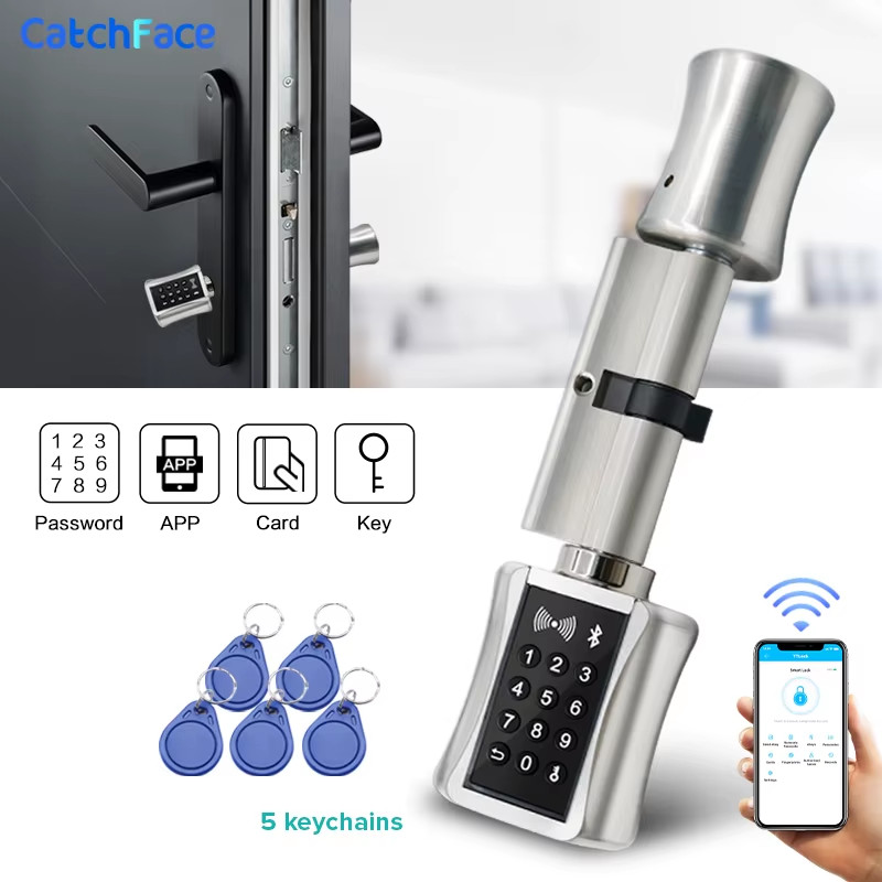 TTLock Bluetooh Cylinder Smart Lock Remote Control Keyless Electronic Door Lock