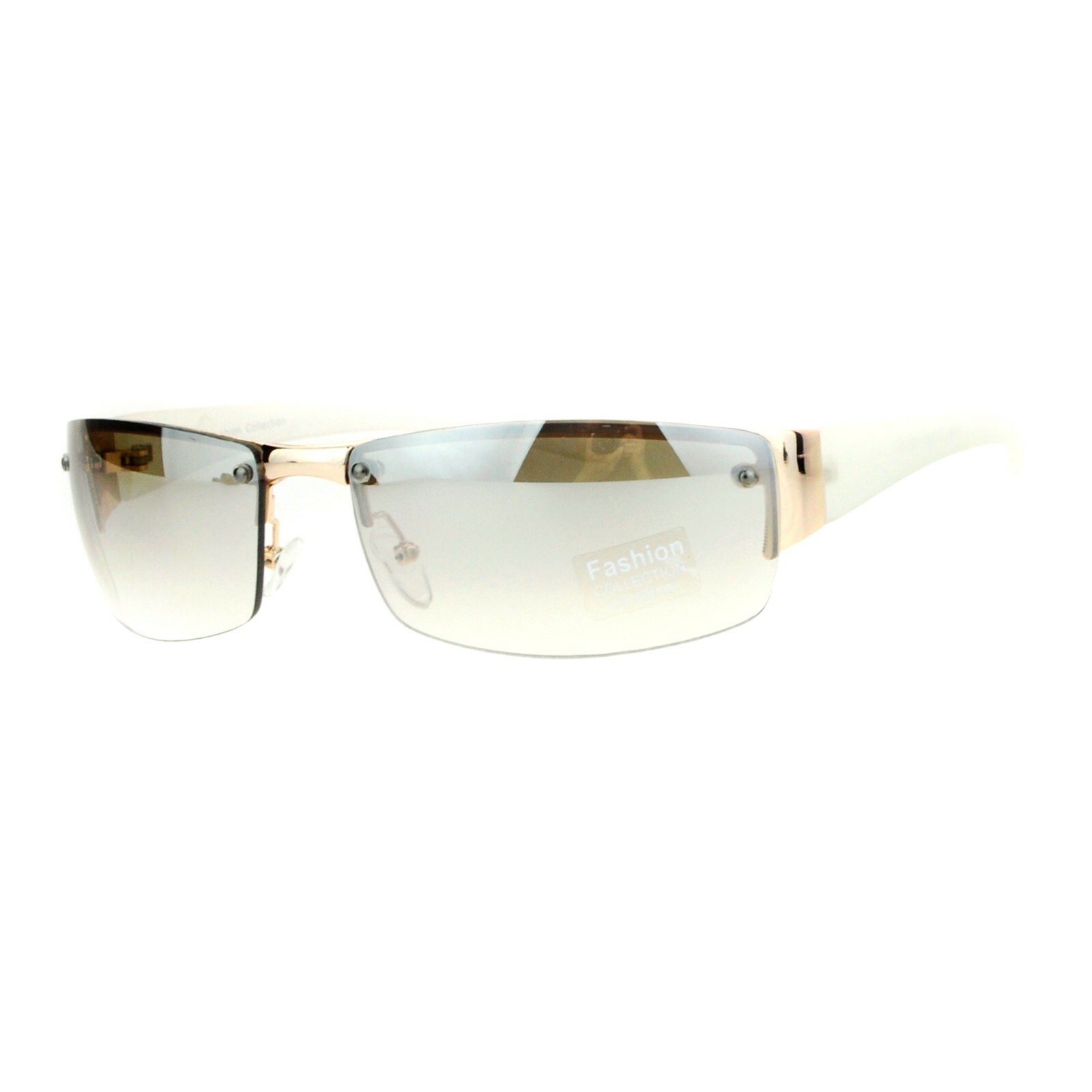 Half Rim Rimless Style Rectangular Sunglasses Unisex Classic Fashion UV 400