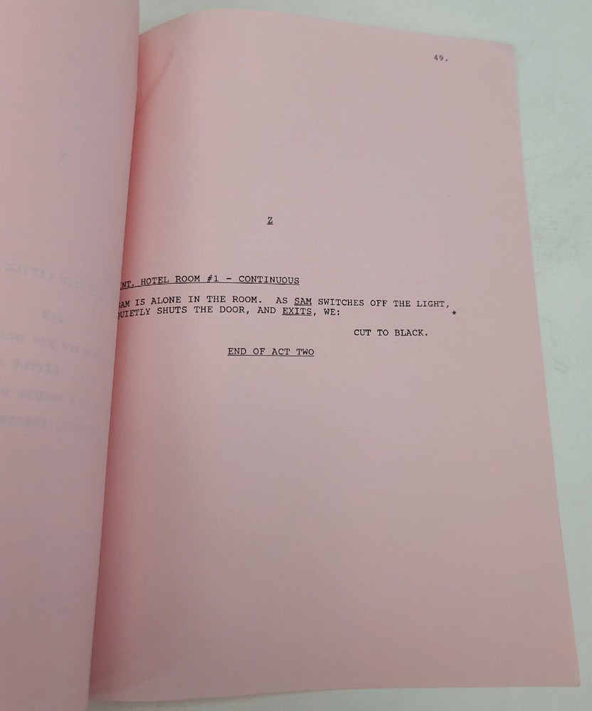 CHEERS / Phoef Sutton 1991 TV Script, Sharon Case & Joyce Agu "Go Make"