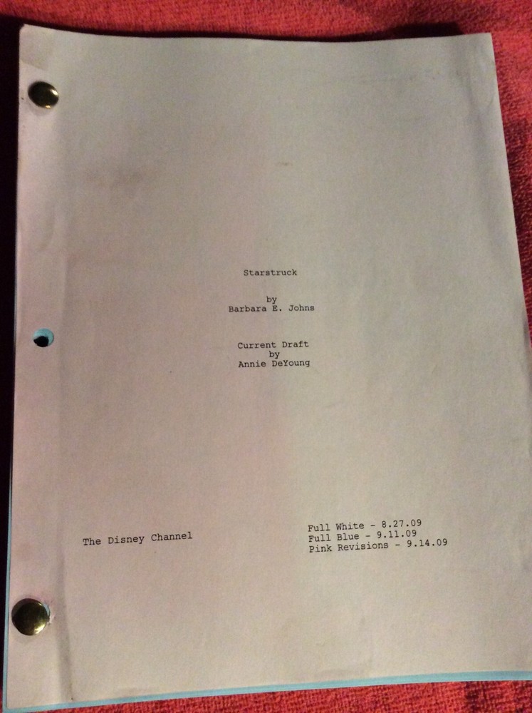 ORIGINAL SCRIPT STARSTRUCK STERLING KNIGHT BRANDON SMITH DANIELLE CAMPBELL