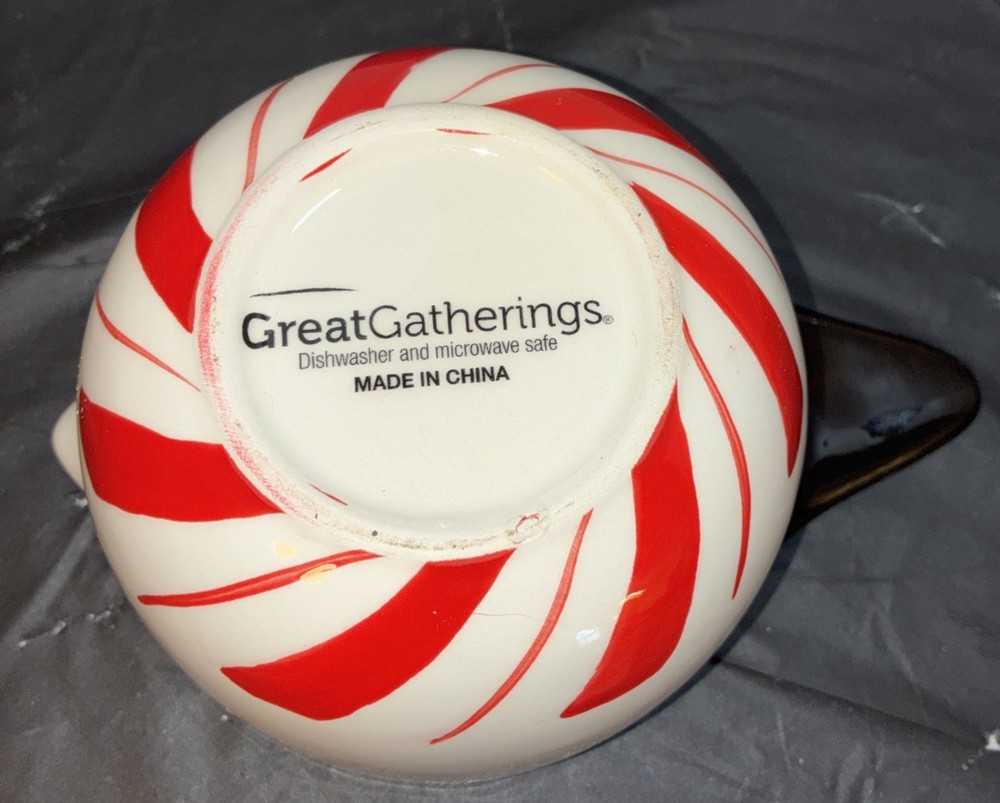 Great Gatherings Stack/ Nesting Ceramic Snowman Measuring Cups GREAT Condition