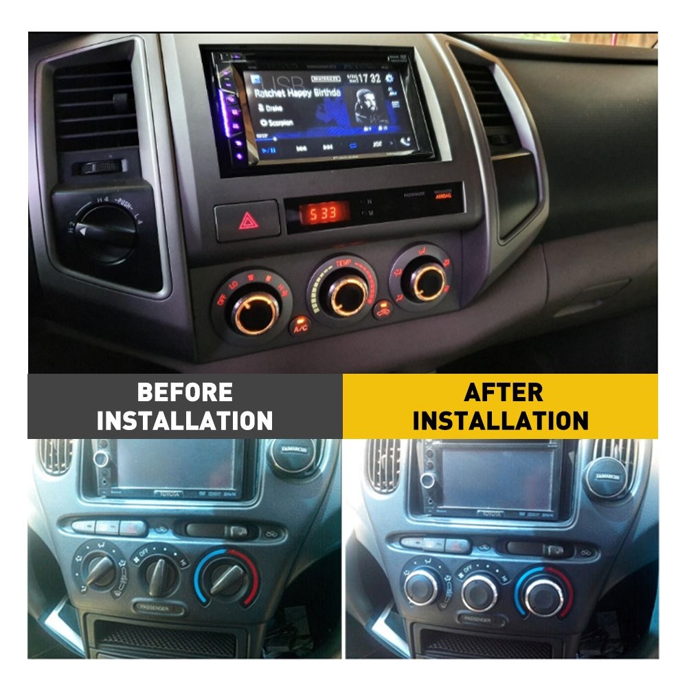 3x For 05-15 Toyota Tacoma Car Air Condition Switch Control A/C Knob Durable HUS