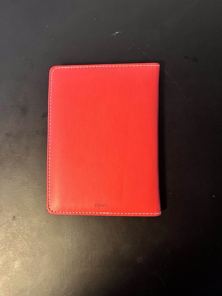 Notepad cover Red Imitation Leather