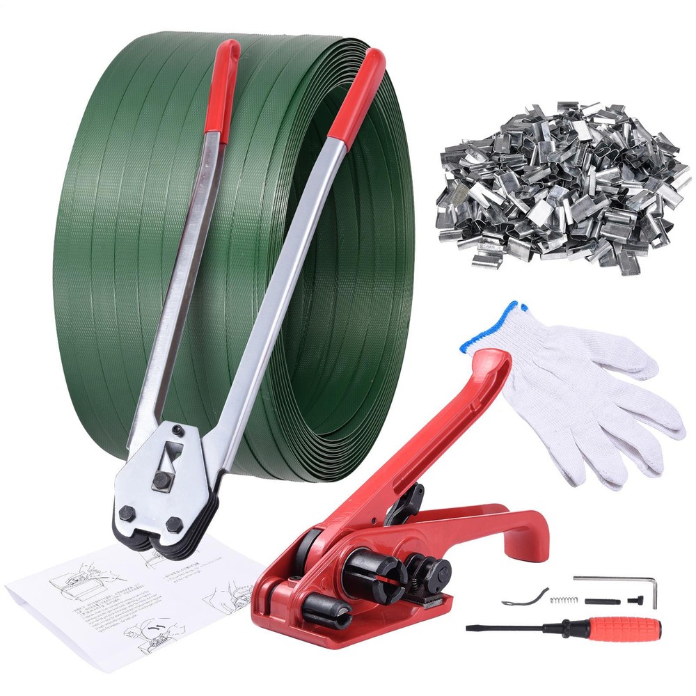 2000ft Banding Strapping Kit Pallet Packaging Strapping Tool PET Tensioning Tool